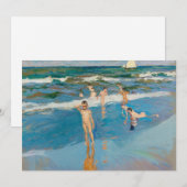 Carte Niños en el Mar | Joaquín Sorolla (Devant / Derrière)