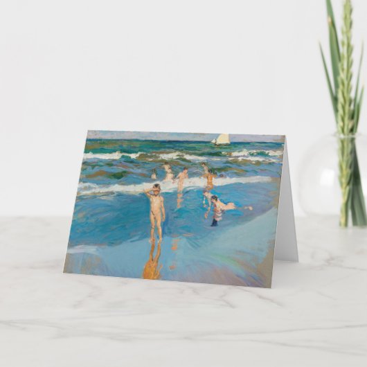 Carte Niños en el Mar | Joaquín Sorolla (Devant)