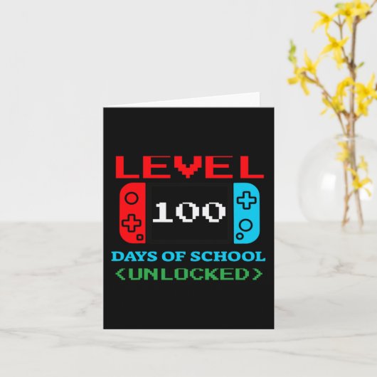 Carte Niveau 100 Jours D'École Déverrouillé 3 (Fleur jaune)