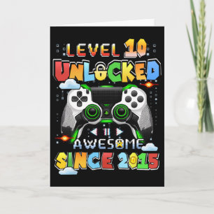 Carte Niveau 10 Jeu vidéo déverrouillé 10 ans 10 Birt