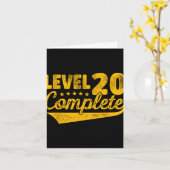 Carte Niveau 20 Fin du 20e anniversaire de Mariage Vinta (Fleur jaune)