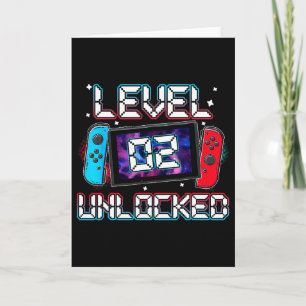Carte Niveau 2 Déverrouillé Gamer 2e Anniversaire jeu vi