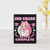 Carte niveau 3e année diplômé de jeu drôle (Fleur jaune)