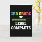 Carte Niveau 3e année Enfants complets Retour à l'école  (Fleur jaune)