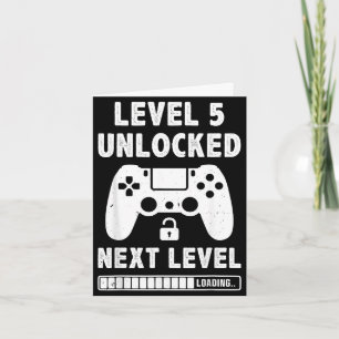 Carte Niveau 5 débloqué jeu vidéo rétro 5ème anniversair