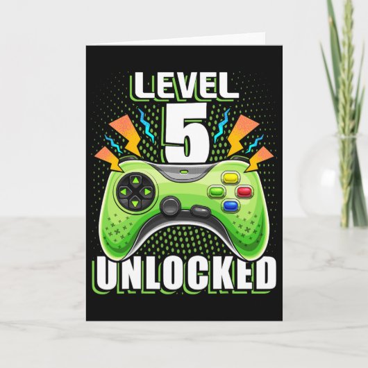Carte Niveau 5 Jeu vidéo déverrouillé 5e Jeu d'anniversa (Devant)