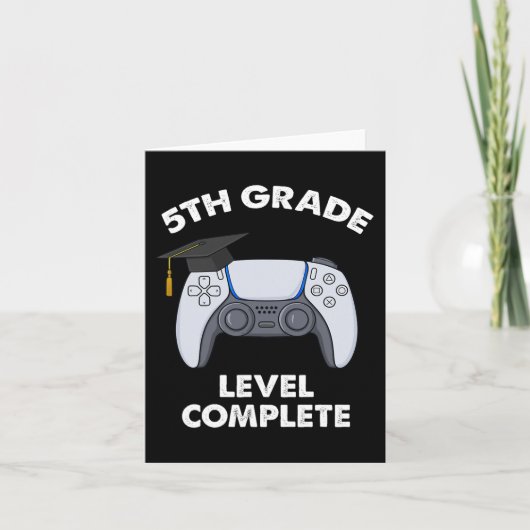 Carte Niveau 5e année Complet Graduation Gamer Boys Sch (Devant)