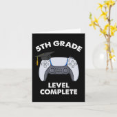 Carte Niveau 5e année Complet Graduation Gamer Boys Sch (Fleur jaune)