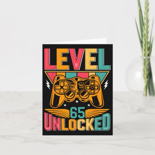 Carte Niveau 65 Jeu vidéo déverrouillé Jeu 65e Anniversa (Devant)