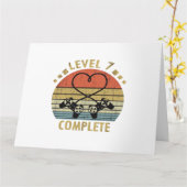 Carte Niveau 7 Complété - Cadeau 7ème Anniversaire de Ma (Fleur jaune)