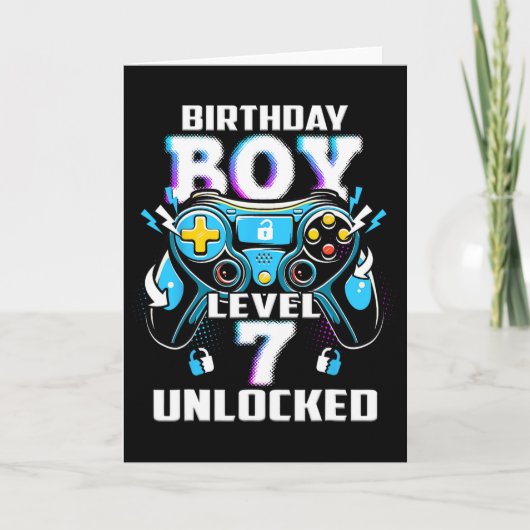 Carte Niveau 7 Jeu vidéo déverrouillé 7e Jeu d'anniversa (Devant)