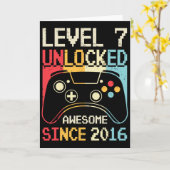 Carte Niveau 7 Jeu vidéo déverrouillé 7e Jeu d'anniversa (Fleur jaune)