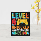 Carte Niveau 8 Déverrouillé Awesome 2016 8e Anniversaire (Fleur jaune)