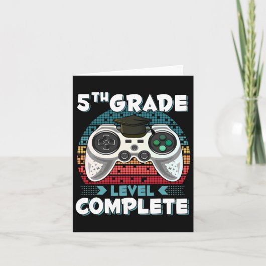 Carte Niveau de grade Gamer complet 5e grade Gi (Devant)