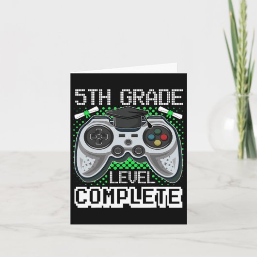 Carte Niveau de grade Gamer complet 5e grade Gi (Devant)