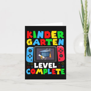 Carte Niveau De Jardin D'Enfants Terminer Dernière Journ