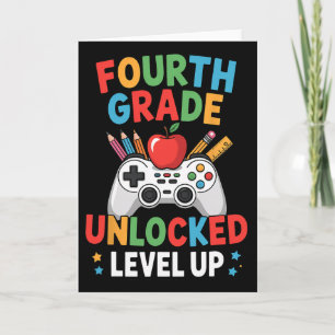 Carte Niveau Deuxième Année Débloqué Drôle Gamer Garçons