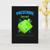 Carte niveau préscolaire achevé (Fleur jaune)