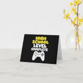 Carte Niveau secondaire Terminé Graduation (Fleur jaune)