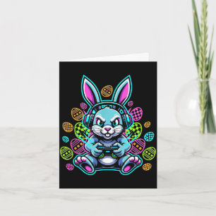 Carte Niveau supérieur joueur de Pâques mignon lapin cas