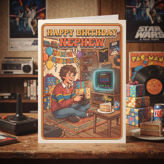 Carte Niveau supérieur ! Joyeux anniversaire neveu