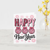 Carte Nk Bonne Année Disco Ball Léopard Pour Femmes Gir (Fleur jaune)