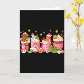 Carte Nk Christmas Coffee Xmas Gingerbread Man Cookie Co (Fleur jaune)