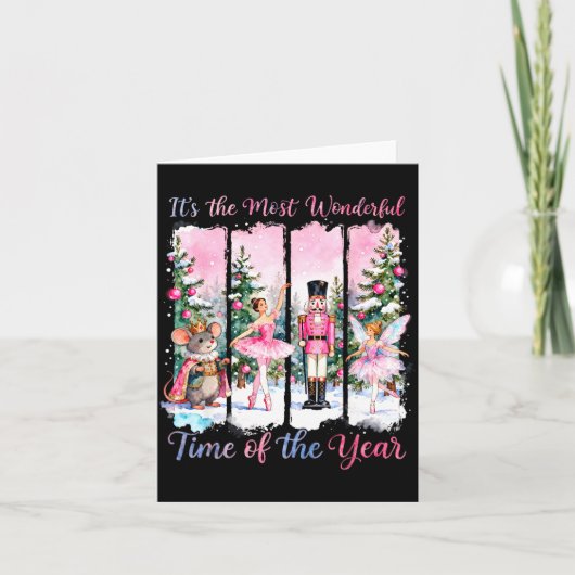 Carte Nk Coquette Bow Nutcracker Friends Snow Globe Chri (Devant)