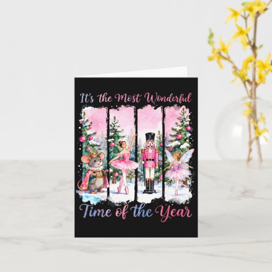 Carte Nk Coquette Bow Nutcracker Friends Snow Globe Chri (Fleur jaune)