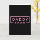Carte Nk Daddy Est. 2026 Logo Father 2026 Loading New Da (Fleur jaune)