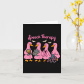 Carte Nk Goose Ribbon Speech Language Pathologist Therap (Fleur jaune)