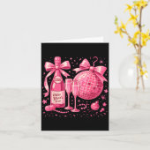 Carte Nk New Year's Eve 2026 Disco Champagne Party (Fleur jaune)