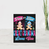 Carte Nk Or Blue Great Grandma Loves You Gingerbread Chr (Devant)