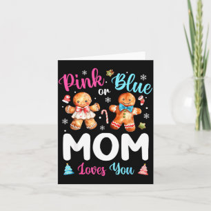 Carte Nk ou Blue Maman T'aime Révélation de Genre Noël