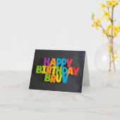 Carte No : 198 HAPPY BANTHDAY BRUV card from TFDG (Fleur jaune)