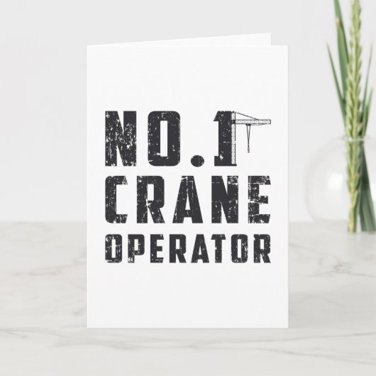 Carte No. 1 Crane Operator Workers Construction Site (Devant)