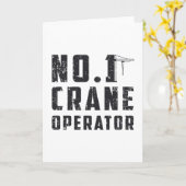 Carte No. 1 Crane Operator Workers Construction Site (Fleur jaune)