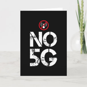 Carte No 5G - Cadeau anti-rayonnement 5G
