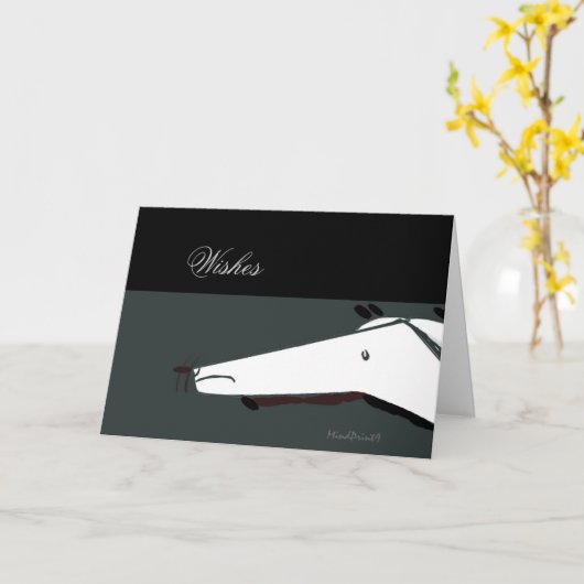 Carte No bark dog (Fleur jaune)