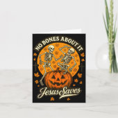 Carte No Bones About It Jesus Saves Christian Halloween (Devant)