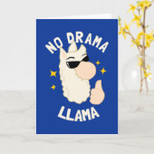 Carte No Drama Llama (Fleur jaune)