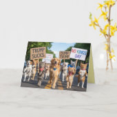 Carte No Kings Day Pet Protest Card (Fleur jaune)