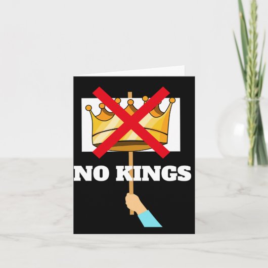 Carte No Kings Greeting Card (Devant)