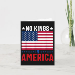 Carte No Kings In America Flag Protest Save Democracy