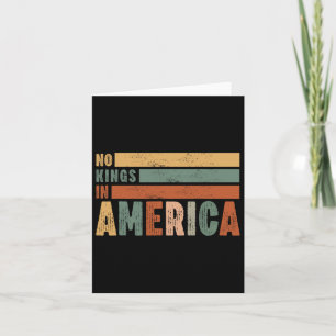 Carte No Kings In America Flag Protest Save Democracy 11