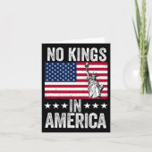 Carte No Kings In America Flag Protest Save Democracy 9 (Devant)