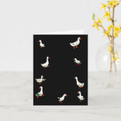 Carte No My Ducks Are Certainly Not In A Row Funny Duck (Fleur jaune)