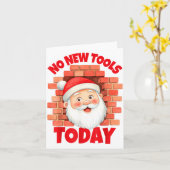 Carte No New Tools Today Funny (Fleur jaune)