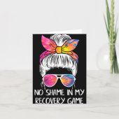 Carte No Shame In My Recovery Game Sobriety Aa Na Anni (Devant)