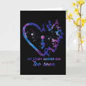 Carte No Story Should End Too Soon Suicide Prevention (Fleur jaune)